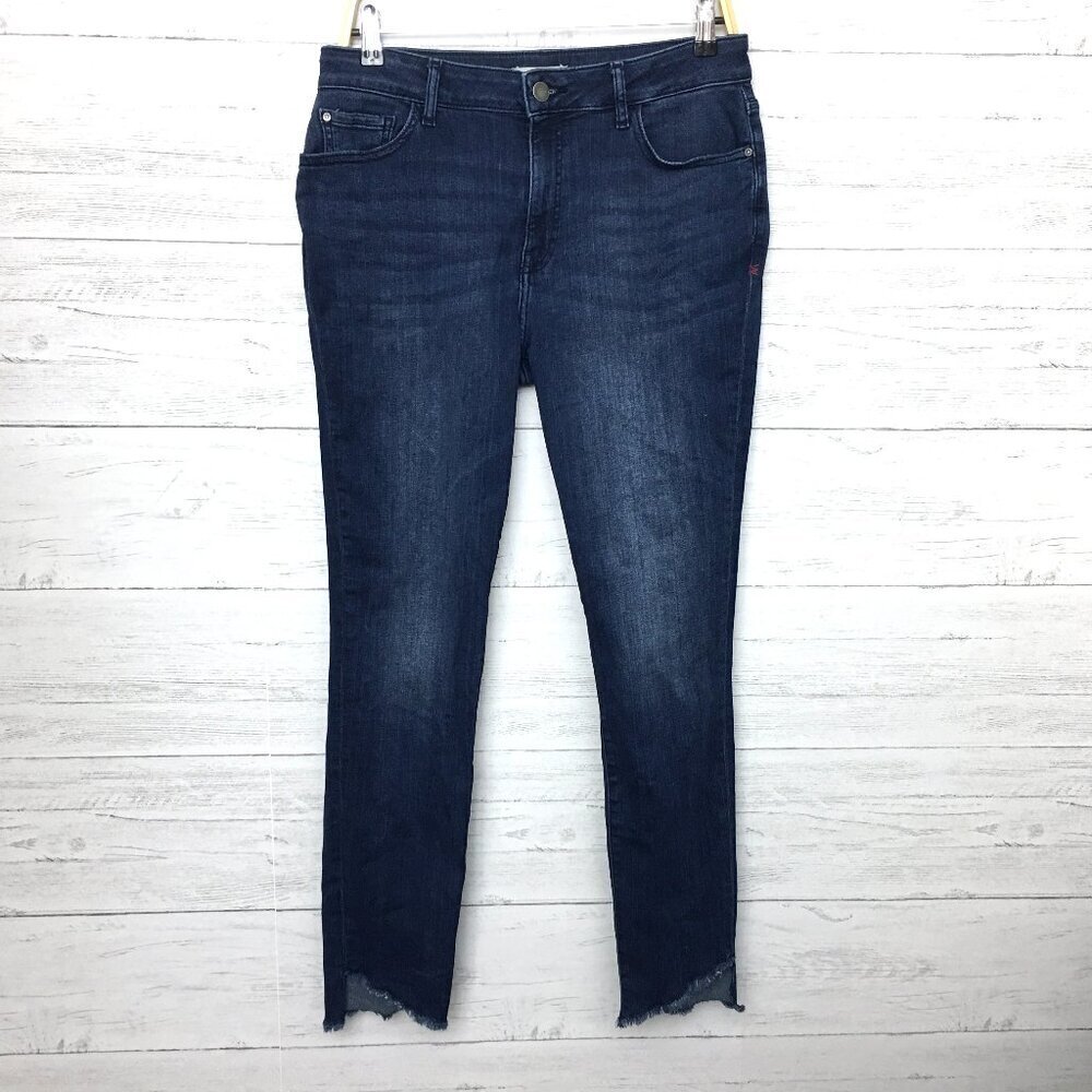 Warp + Weft Jeans JFK New York City Skinny Frayed Hems Stretch size 10 x 30"